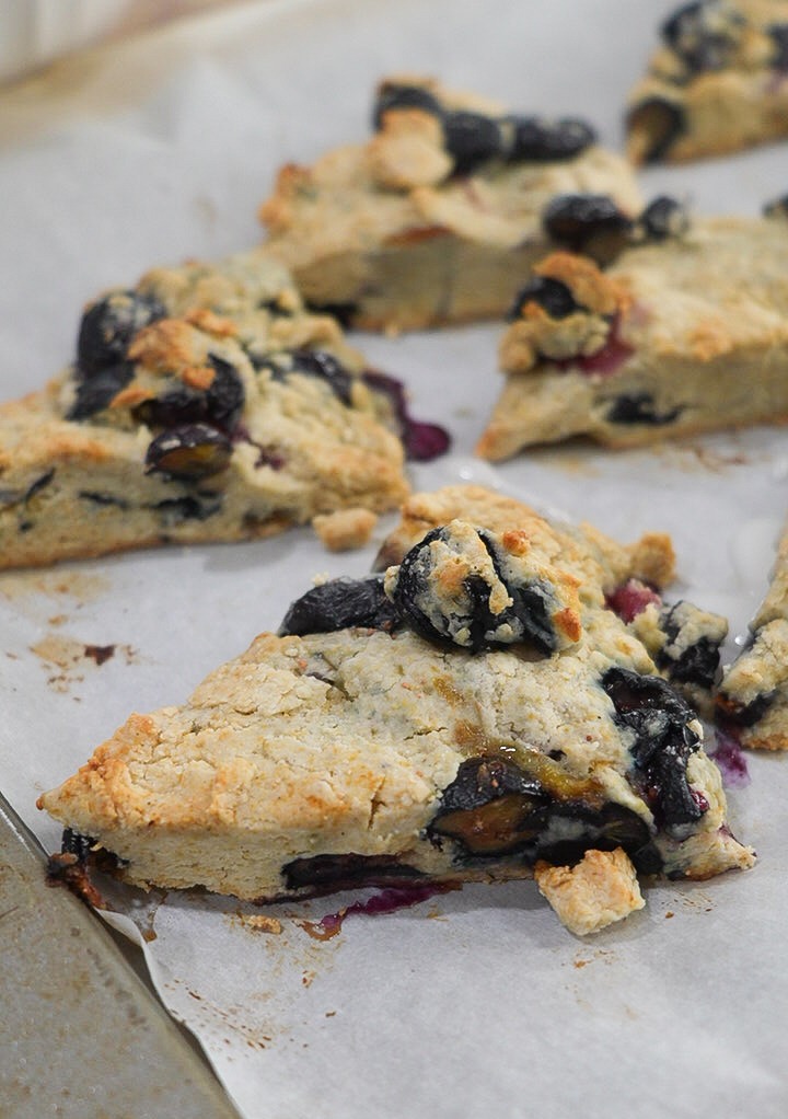 Gluten-free lemon blueberry scones