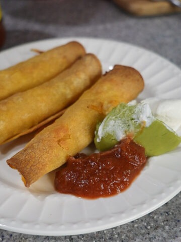 Enjoy your oven baked chicken taquitos nice and hot