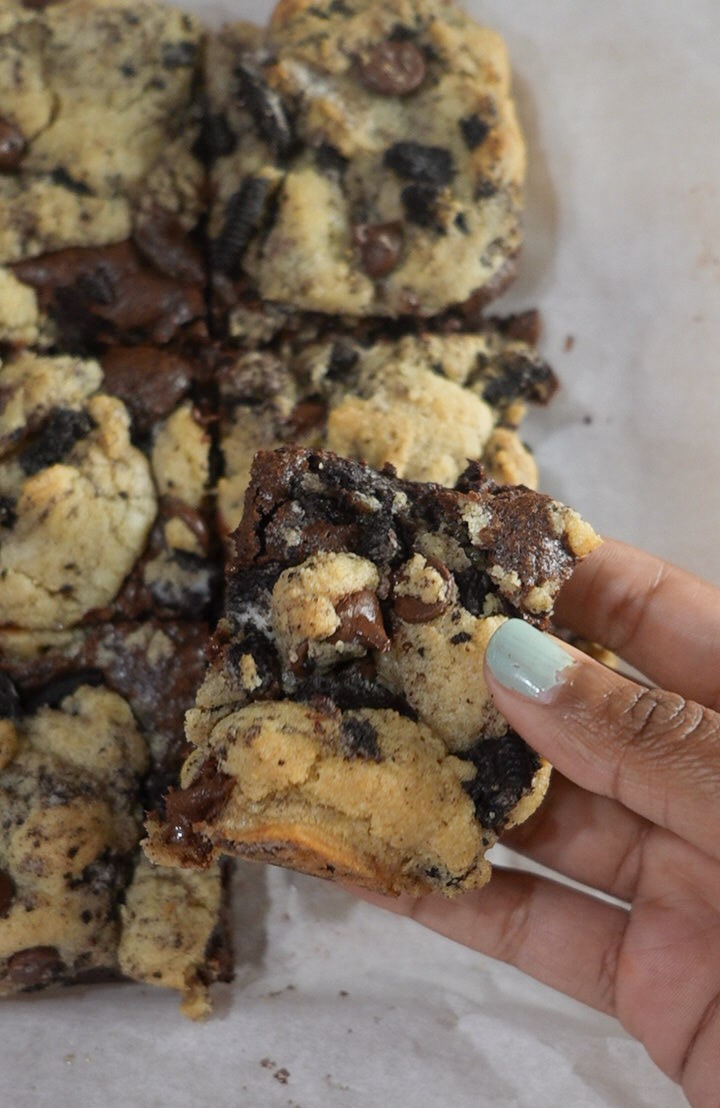 Final Oreo Brookies after they've been baked